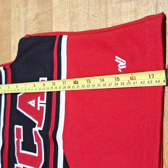 2 Piece Cheer Suit Costume FCA Tina Fey Red Black Youth 2XL OR Womens XS/S - Picture 5 of 11